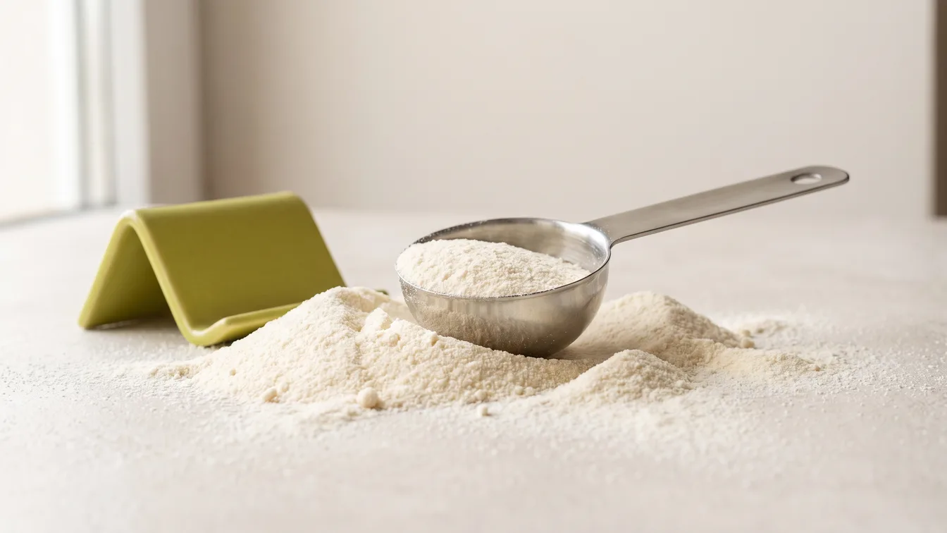 Colágeno em pó com dosador, ingrediente para suplemento de marca própria