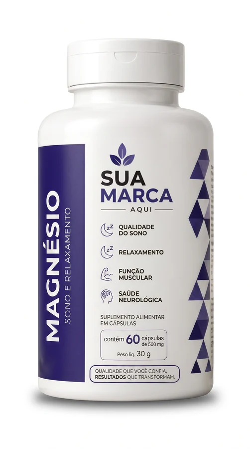 Pote de Sono & Relaxamento com a sua marca