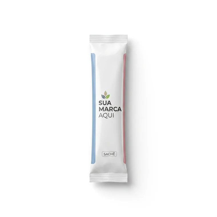 Suplemento em sachês com a sua marca, fabricado pela Veridi Nutrition